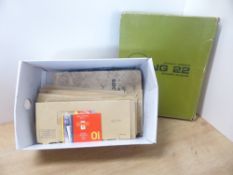 GREAT BRTIAIN & WORLD STAMPS + CIRCA £100 FACE IN FLAT SETS/BOOKLETS Couple of albums with general