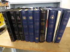 GB & COMMONWEALTH- NUMISMATICS COVER COLLECTION IN 11 VOLUMES 11 volumes of largely numismatical and