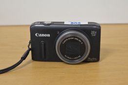 Canon PowerShot SX260 HS with a 4.5-90mm f3.5-f6.8 zoom lens.