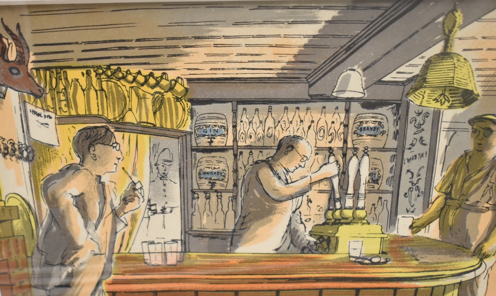 After Edward Bawden (British 1903-1989) a group of eight coloured lithographic prints, taken from '