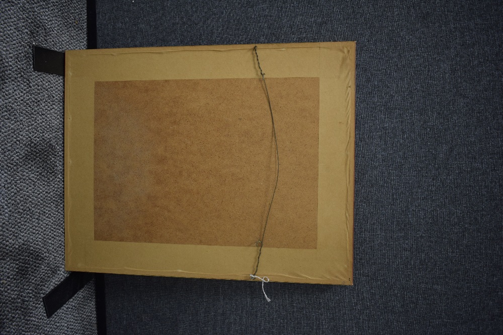 Artist unknown, 20th century oval watercolour, colourful study of flowers, within a card mount and - Image 4 of 4