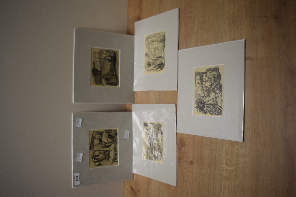 After Edward Bawden (British 1903-1989) a set of twelve monochrome 'Good Food Throughout the Year' - Image 3 of 3