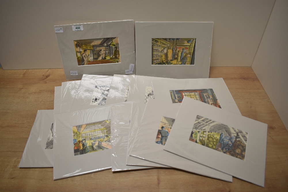 After Edward Bawden (British 1903-1989) a group of eight coloured lithographic prints, taken from ' - Image 2 of 3