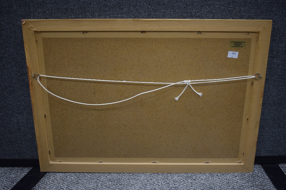 A 19th century English school lake scene watercolour, with female figure, sailing boats and - Image 5 of 5