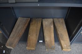 Four French walnut gun stock blanks hand selected by a master gunsmith