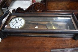 Two late 19th/early 20th Century wall clocks, including Vienna style