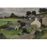 *Local Interest* Geoffrey H Pooley (British 1908 - 2006) Watercolour 'Tearnside and Ingleborough', a