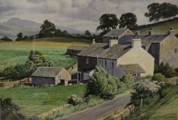 *Local Interest* Geoffrey H Pooley (British 1908 - 2006) Watercolour 'Tearnside and Ingleborough', a