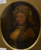 Attributed to Henry Raeburn (British 1756-1823) oil on panel, portrait of Flora McIver Campbell of