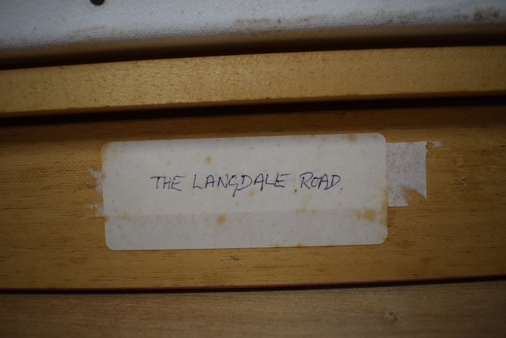 *Local Interest* Ron Moseley (British 1931) oil on canvas 'The Langdale Road', a Lake District - Image 6 of 6