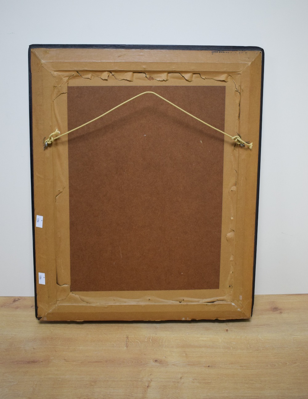 James Brindle (British 1893 - 1977) impasto oil on board, depicting a vase of flowers in pinks and - Image 5 of 5