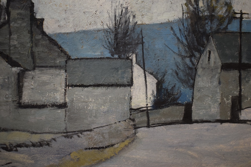 *Local Interest* John Cooke (British 1929 - 2018) Oil on board 'Limestone Farm' a hill farm scene in - Image 3 of 6