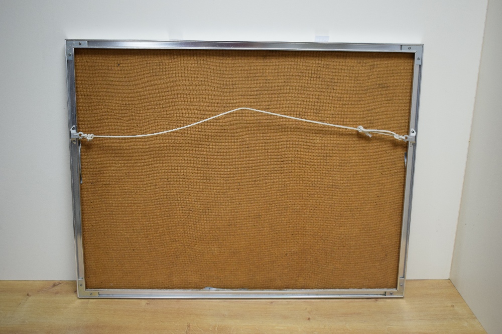 Ramedane Jiru (20th Century) Acrylic on paper, a vibrant African harvest scene, signed and dated ( - Image 5 of 5