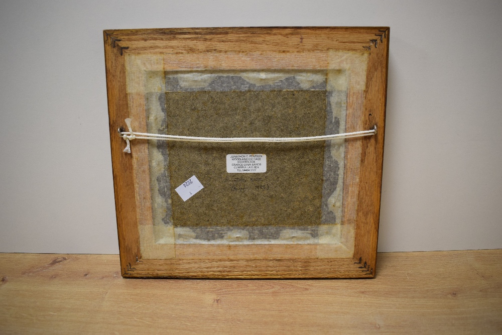 Local interest* Jonathon C. Pearson (British 20th century) acrylic on board 'Dog Rose' initialled - Image 4 of 5