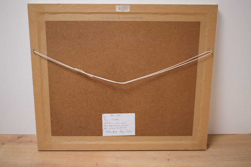 *Local Interest* Geoffrey H Pooley (British 1908 - 2006) Watercolour 'Tearnside and Ingleborough', a - Image 5 of 6