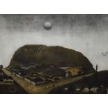 After Emir Dragulj (Bosnian 1939 - 2002) Aquatint/etching 'Veliko Brdo' an interesting scene