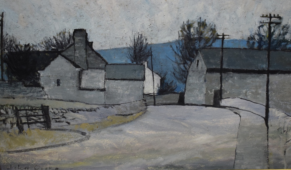 *Local Interest* John Cooke (British 1929 - 2018) Oil on board 'Limestone Farm' a hill farm scene in