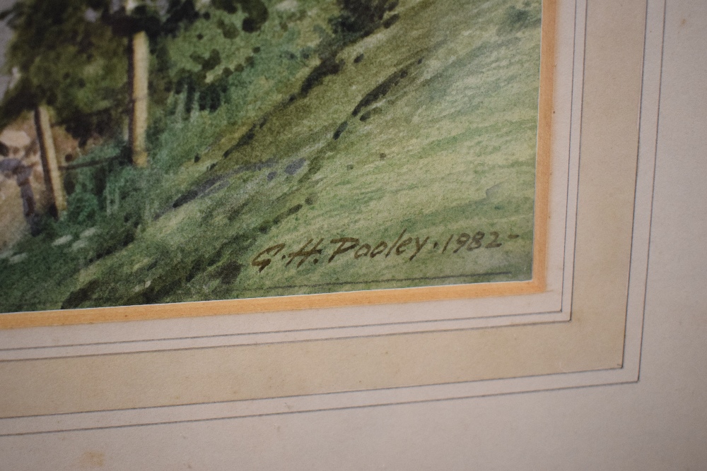 *Local Interest* Geoffrey H Pooley (British 1908 - 2006) Watercolour 'Tearnside and Ingleborough', a - Image 4 of 6