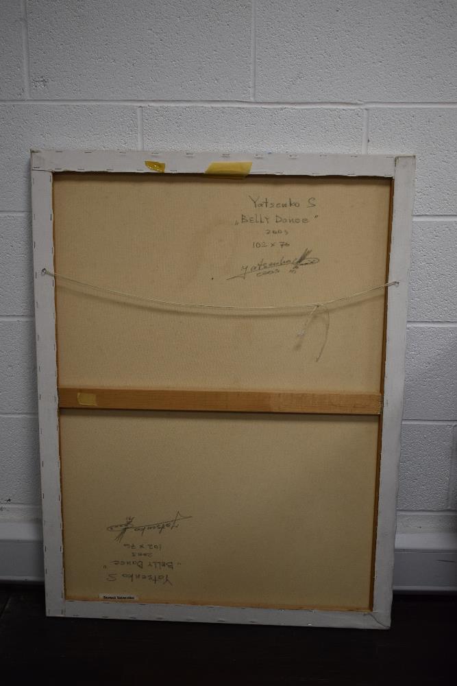 Sergi Yatsenko (UAE Contemporary) Oil on canvas 'Belly Dance', an accomplished depiction of a female - Image 4 of 5