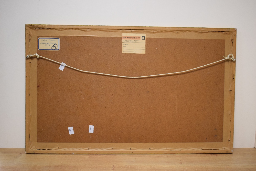 *Local Interest* John Cooke (British 1929 - 2018) Oil on board 'Limestone Farm' a hill farm scene in - Image 5 of 6