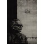 After Emir Dragulj (Bosnian 1939 - 2002) Etching 'Ivo Andric', depicting a smartly dressed older man