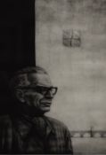 After Emir Dragulj (Bosnian 1939 - 2002) Etching 'Ivo Andric', depicting a smartly dressed older man