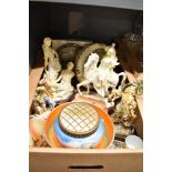 A Burslem Coronet ware bowl and similar, a Newhall English Garden rose bowl, a Shelley Dripware