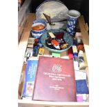 A 19th Century Chinese Prunus vase 20cm, a Copeland Spode 'Italian' plate and ridged planter, a