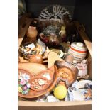 A large pressed glass Queen Victoria Golden Jubilee plate, a large painted glass fruit bowl, two