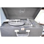 A Reka portable suitcase style turntable