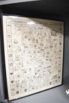 Of local interest, a framed print titled 'A Miscellany of The English Lakes Past and Present'