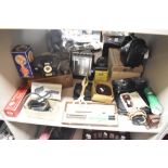 An assortment of vintage household and vanity items comprising a 'Smoothie' portable electric