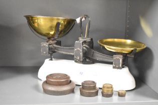 A 20th-century William and Thomas Avery Limited of Birmingham iron and brass weighing scale