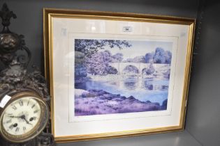 *Local Interest* After William Jones (contemporary) Lithograph 'Devils Bridge', depicting the bridge