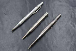 A hexagonal Yard o Led (engraved and dented), Lady Yard o Lette hall marked London 1948 and 1957