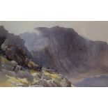*Local Interest* Edward G Hobley (British 1866 - 1916) Watercolour, three depictions of Helvellyn