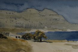 *Local Interest* John Cooke (British 1929 - 2018) watercolour, a lakeland landscape with fells