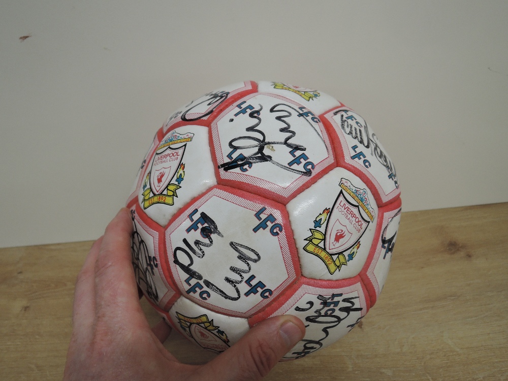 Circa 1994 Liverpool FC Football bearing many signatures believed to be from the players at the - Image 2 of 3