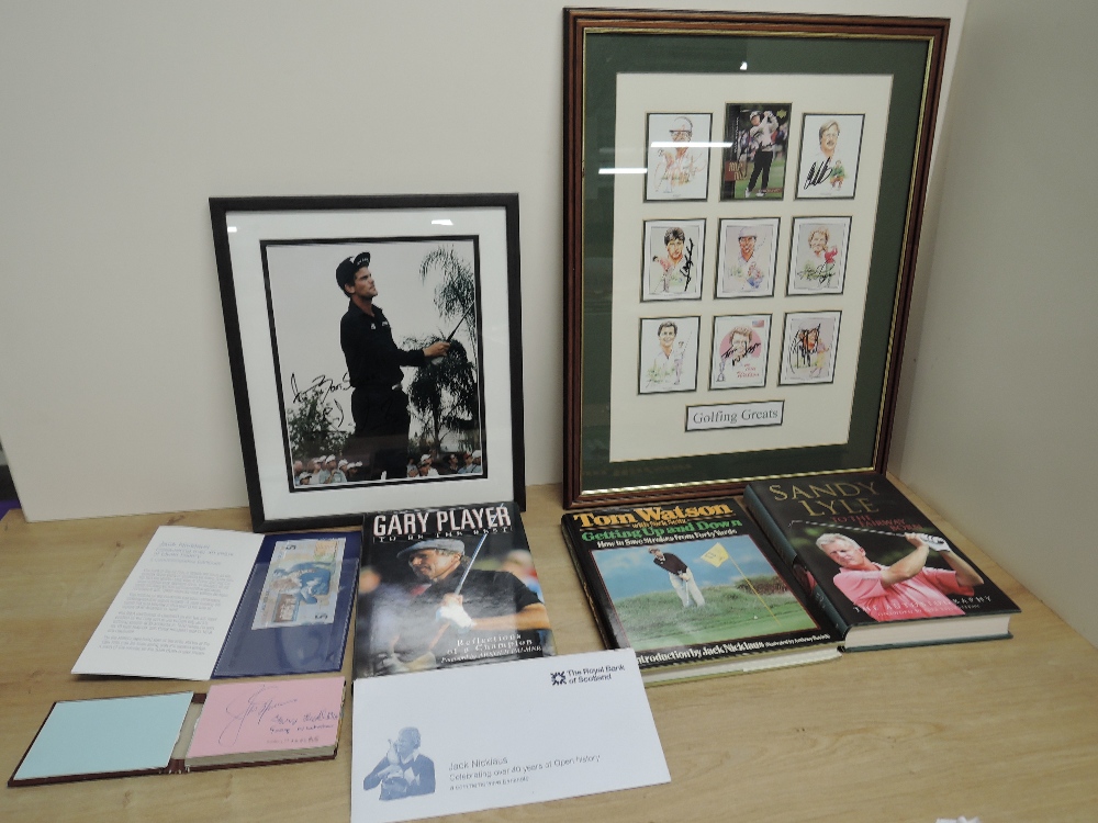 Golf Players Autograph Album, including Gary Nickolas, Seve Ballesteros, John Morgan, ED Sneed, Nick