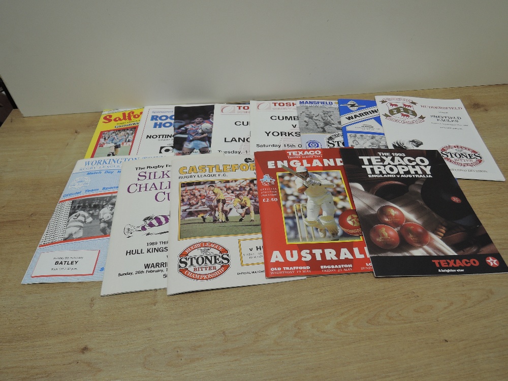 Rugby Programmes, 1988 Scotland V Australia Rugby Union, Rugby League 1979 Leigh V St Helens bearing - Image 4 of 5