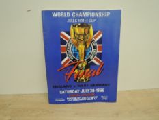 World Championship Jules Rimet Cup Final 1966 Souvenir Programme, England V West Germany, appears