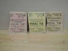 FA Cup Final Tickets, 1947 April 26th, Entrance C11, East Standing Enclosure, 1948 April 24th,