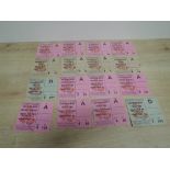 Manchester United Pre Decimalization Match Day Tickets, FA Cup 4th Rd V Manchester City x2 6/, V