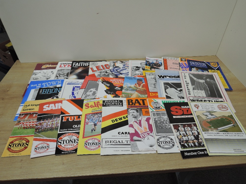 Rugby Programmes, 1988 Scotland V Australia Rugby Union, Rugby League 1979 Leigh V St Helens bearing