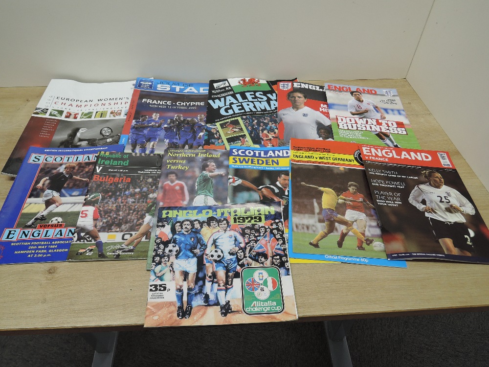 International Football Programmes, 1980's and later, 1981 England V Hungary, 1982 England V West