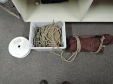 Modern Sail and Ropes, mainly off model Boats, in plastic box