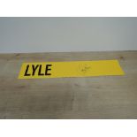 Golf Memorabilia, UK Open Player Tile, Lyle bearing signature Sandy Lyle, Volumes, Sandy Lyle To The