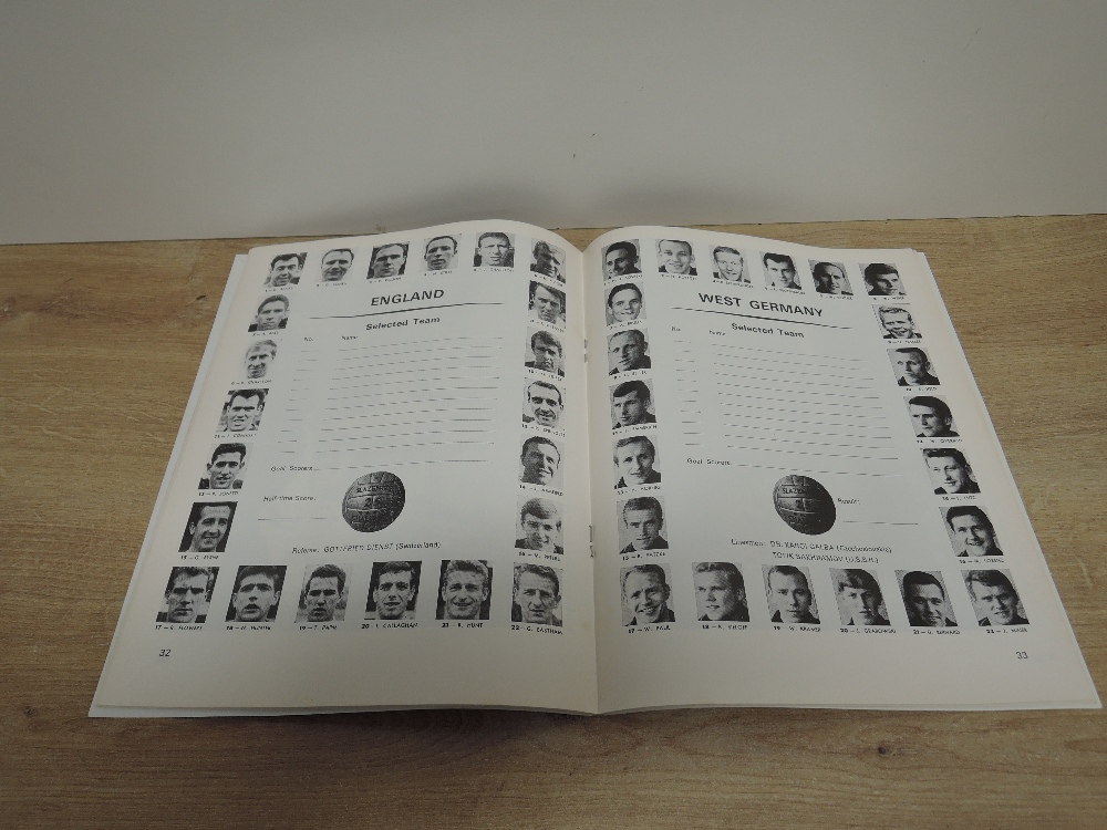 World Championship Jules Rimet Cup Final 1966 Souvenir Programme, England V West Germany, appears - Image 3 of 3