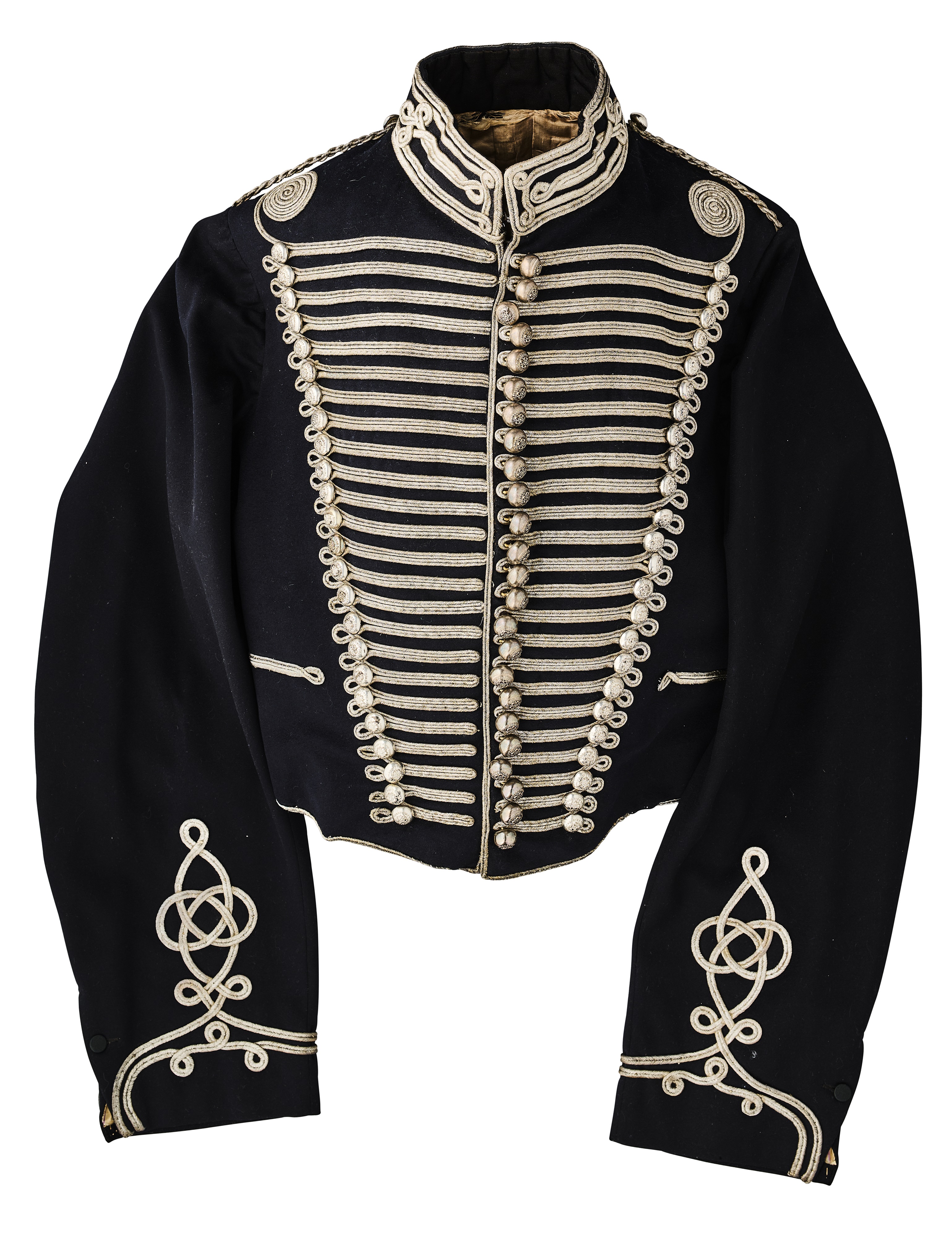 AN OFFICER'S JACKET OF THE 1ST WEST YORKSHIRE YEOMANRY the blue uniform ...