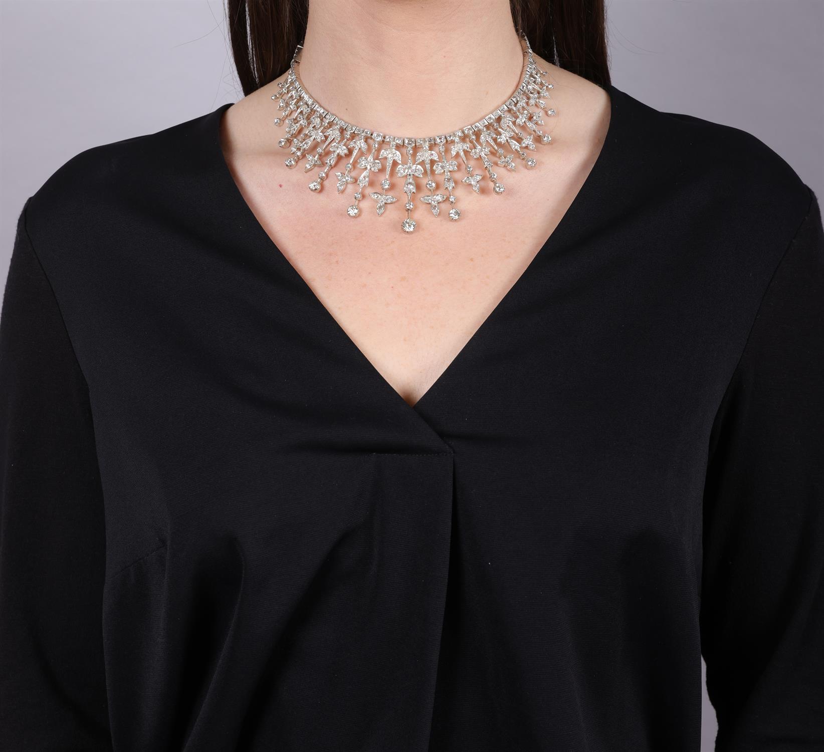 A LATE 19TH CENTURY DIAMOND TIARA/NECKLACE, CIRCA 1890 Designed as a series of graduated - Image 7 of 9